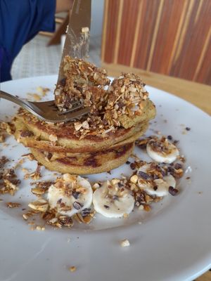 Pancakes.....seriously nice and very filling at Gracias Vida in La Guajira