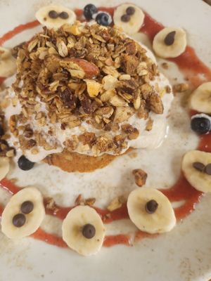 pancakes at Gracias Vida in La Guajira