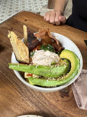 Tofu scramble   at Gracias Vida in La Guajira