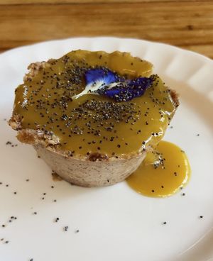 No cheese cheese cake  at Gracias Vida in La Guajira