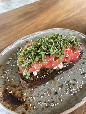 Italian toast   at Gracias Vida in La Guajira