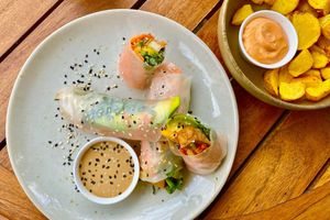 Rouleaux printaniers👌  at Gracias Vida in La Guajira