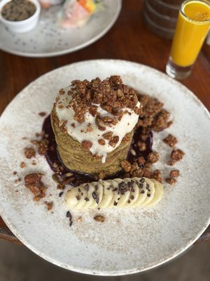 Pancakes  at Gracias Vida in La Guajira
