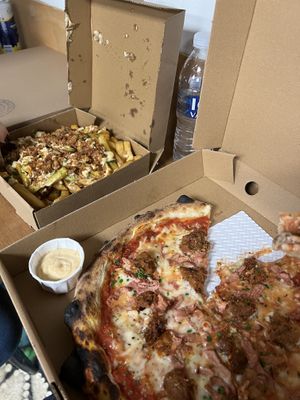   at Woody's Pizza in Hebden Bridge