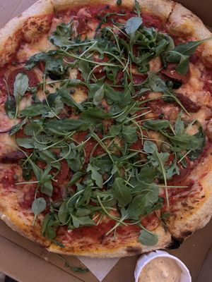   at Woody's Pizza in Hebden Bridge