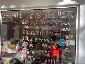 Vegane Optionen    at Eiscafe Olimpio in Frankfurt