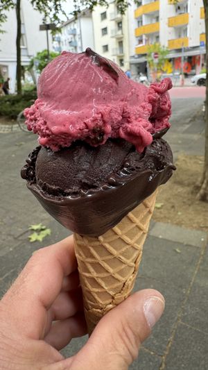   at Eiscafe Olimpio in Frankfurt