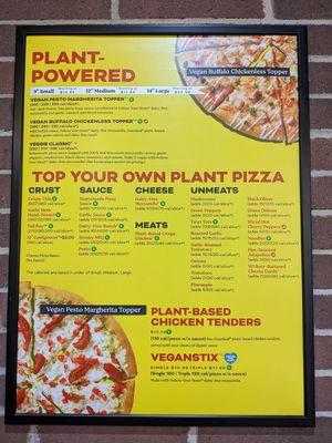 Menu at Toppers Pizza in Appleton