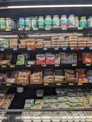 Tofu and other vegan cooler items at Woodman's in Appleton