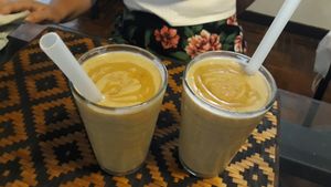 Salted caramel smoothies at MOODs  in Chiang Mai