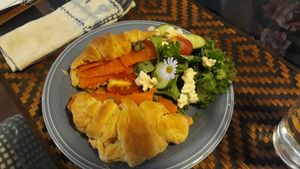 Carrot lox croissant at MOODs  in Chiang Mai