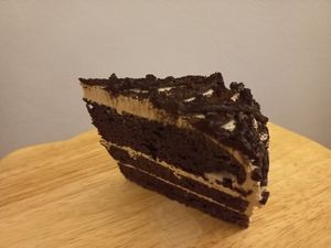 Choc peanut butter slice at MOODs  in Chiang Mai