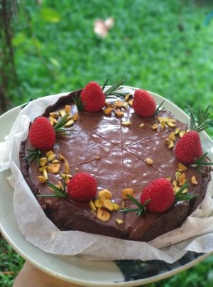 Chocolate pie at MOODs  in Chiang Mai