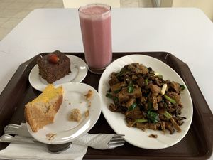 Drinks are awesome and cheesecake  at Loving Hut in Panama City