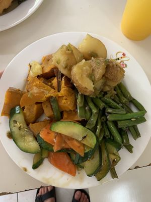 1$ each  at Loving Hut in Panama City