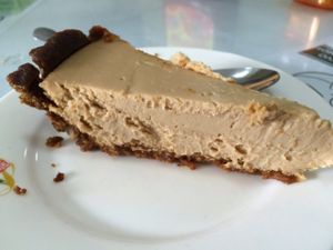 tofu cheesecake  at Loving Hut in Panama City