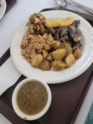 my big meal for 7$ at Loving Hut in Panama City