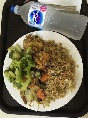 Mixed plate :-) at Loving Hut in Panama City