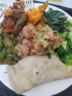 Vegetables at Loving Hut in Panama City