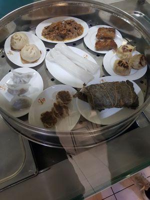 Vegan dim sum at Loving Hut in Panama City