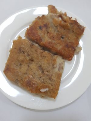 Otoe bread at Loving Hut in Panama City