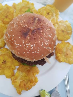 Loving hut burger at Loving Hut in Panama City