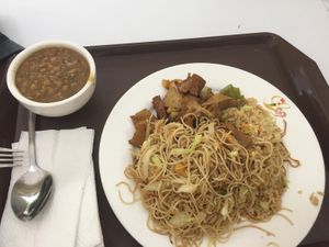 3 servings + Dahl total $4  at Loving Hut in Panama City