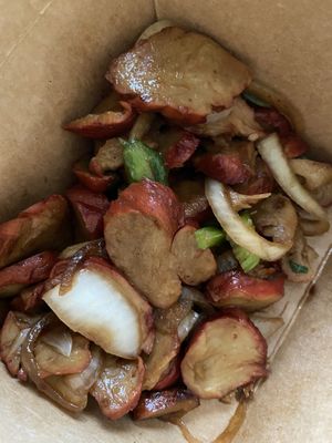 Vegan “puerco asado” . Can’t believe it’s vegan ! at Loving Hut in Panama City