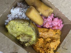 Christmas menu at Loving Hut in Panama City