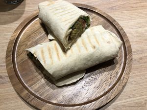 Falafel roll at Go Vegan Cafe in Batumi