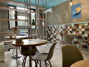 Inside at Go Vegan Cafe in Batumi