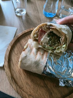 Falafel roll at Go Vegan Cafe in Batumi