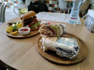 Huge portions! at Go Vegan Cafe in Batumi