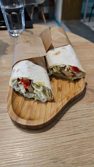 Tofu wrap at Go Vegan Cafe in Batumi