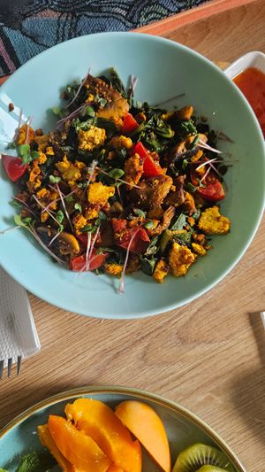 Scrambled tofu at Go Vegan Cafe in Batumi