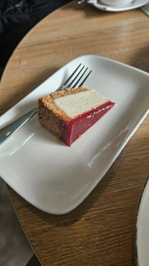 Cheesecake (even non vegan partner loved it) at Go Vegan Cafe in Batumi