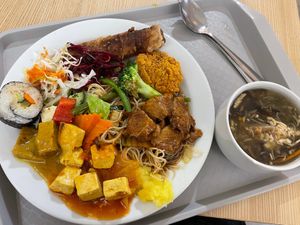 Buffet by the weight, this was 222c which is $10usd.  at Loving Hut - Vinohrady in Prague