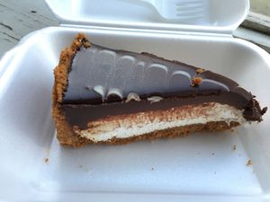 Tasty choclate cake ! at Loving Hut - Vinohrady in Prague