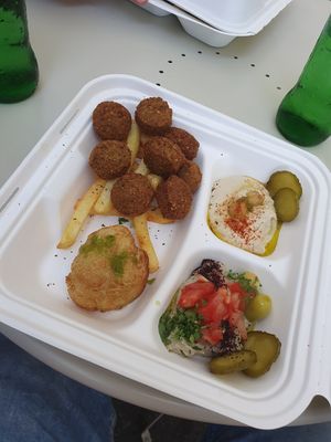 Mixed Plate at Atomic Falafel in Florence