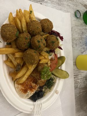 Mix menu  at Atomic Falafel in Florence