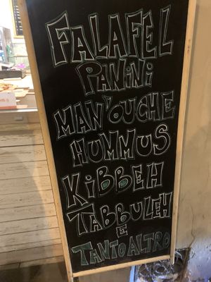 Menu  at Atomic Falafel in Florence