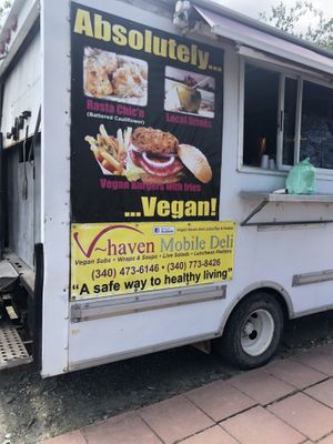 Food Truck at Vegan-Haven Deli & Juice Bar in St Croix