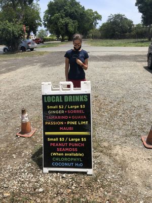 Drinks  at Vegan-Haven Deli & Juice Bar in St Croix