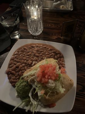 jackfruit chimis   at Lovecraft in Phoenix