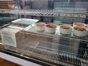 Breakfast coconut yogurt pots with fruit at Alex Gooch Artisan Baker - Whitchurch in Cardiff