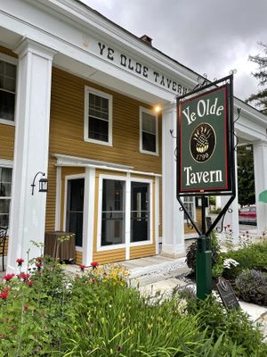 Front of restaurant  at Ye Olde Tavern  in Manchester Center