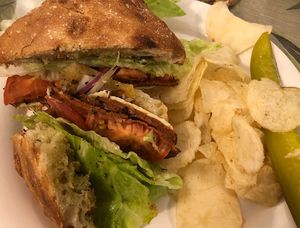 Add the chips and a pickle for a complete sandwich experience!!  at GRASS fed in Rochester