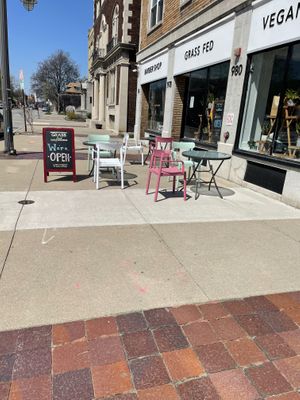 Outside in summer  at GRASS fed in Rochester
