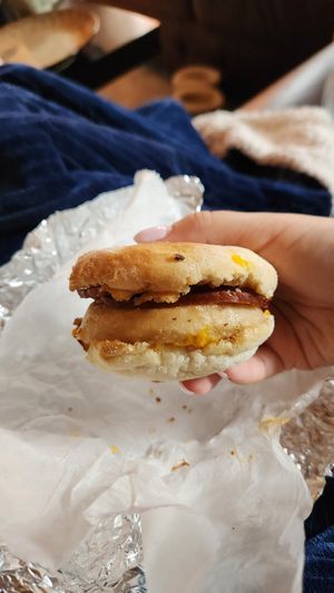 Breakfast Sandwich at GRASS fed in Rochester