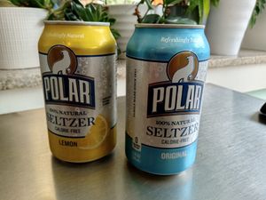 Two cans of seltzer at GRASS fed in Rochester